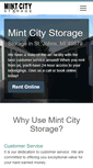 Mobile Screenshot of mintcitystorage.com